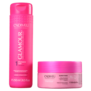 Cadiveu-Kit-Professional-Glamour-Glossy-Rubi-Shampoo-250ml---Mascara-200ml
