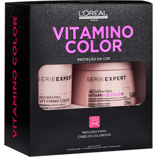 Loreal-Professionnel-Kit-Vitamino-Color-Resveratrol-Shampoo-300ml---Mascara-250g