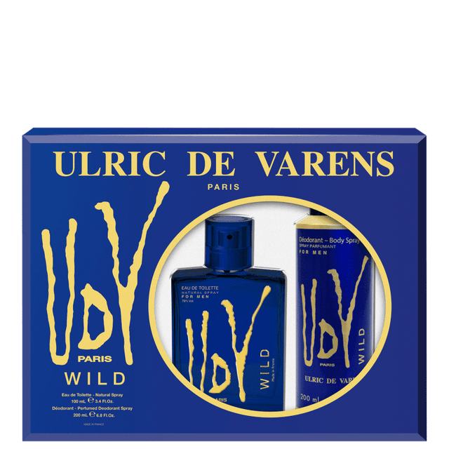 Ulric-de-Varens-Kit-UDV-Wild-Masculino---Eau-de-Toilette-100ml---Body-Spray-200ml