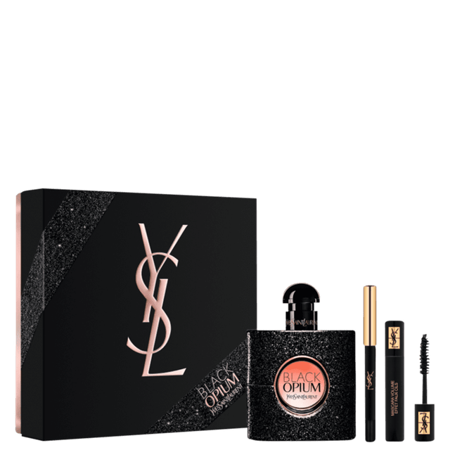 YSL-Kit-Black-Opium-50ml-Eau-de-Parfum---Mascara-de-Cilios---Lapis-de-Olho