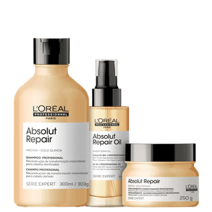 LOreal-Kit-Absolut-Repair-Shampoo-300ml---Mascara-250g---Leave-in-90ml