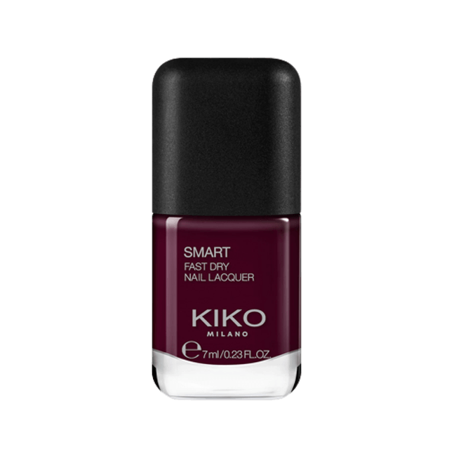 Kiko-Smart-Fast-Dry-Nail-Lacquer-Rouge-Noir---Esmalte-de-unha-7ml
