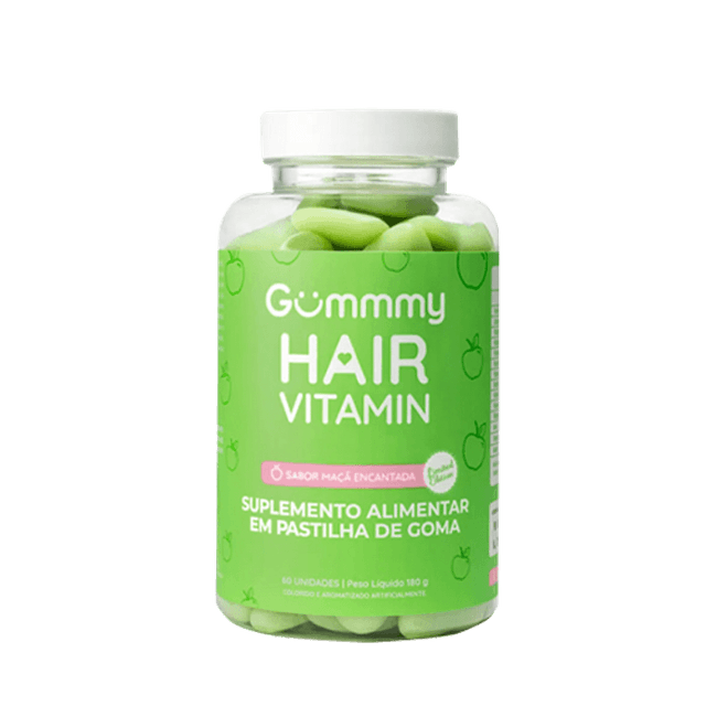 Gummmy Hair Vitamin Maçã Verde Encantada 60 Gomas - Vitamina Capilar 180g