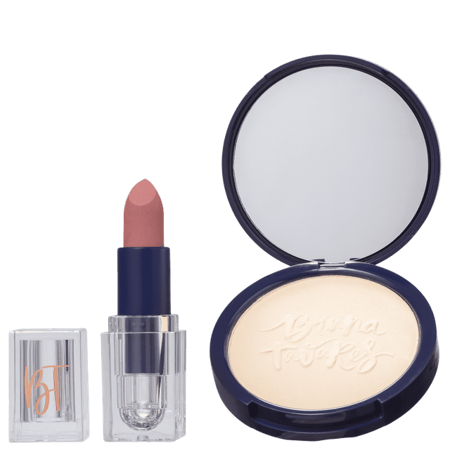 Bruna Tavares Kit Powder Banana 11g + Bt Lux Lipstick 3g