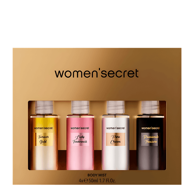 Kit Women'Secret c/4 Body Mist - Perfume Corporal 50ml