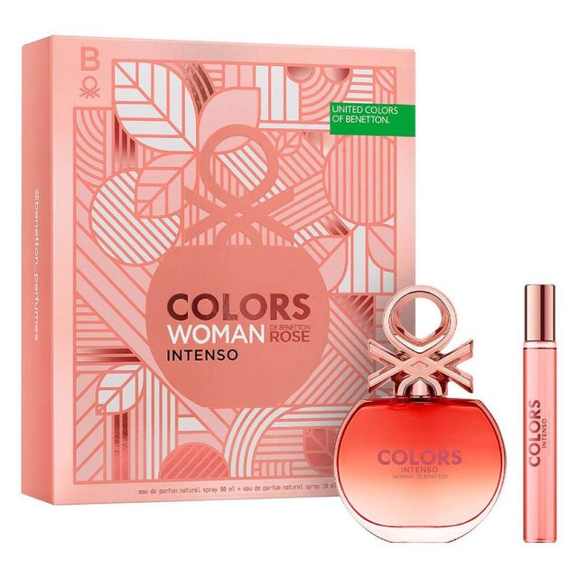 Kit Benetton United Colors Woman Intenso - Eau de Parfum 80ml + Mega Spritzer 10ml